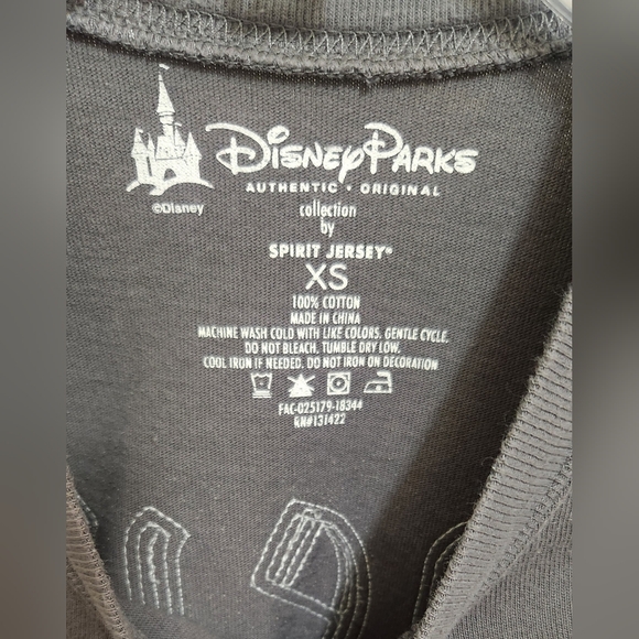 Disneyland Resort XS Briar Rose Dark Grey Charcoal Sequin Sparkle Spirit Jersey - Picture 5 of 7